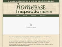 Tablet Screenshot of homebaseinspections.com.au